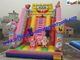 Cute Spongebob Commercial Inflatable Water Jumping Castle Slide For Kids EN14960