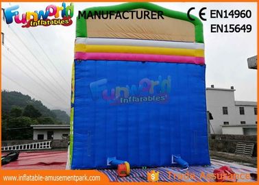 Clown Large Size Commercial Bounce House With Slide / Inflatable Kids Slide For Party