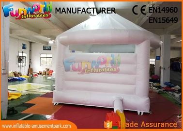 White Jumper Inflatable Wedding Bouncy Castle With 1 Year Warranty