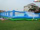 Giant Inflatable Sports Games Football / Soccer Field With Inflatable Floor
