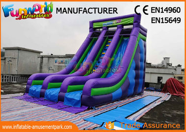 Vertical Rish Commercial Inflatable Dry Slide For Outdoor Activity Waterproof