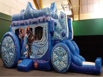 Children Commercial Bouncy Castles hinchables castillos Inflatable Princess Frozen Carriage Bounce N Slide