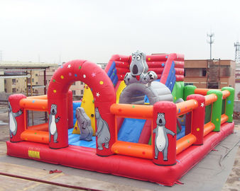 Bear Inflatable Theme Park Bounce House Gonflables Jumping Castle Digitial Printing