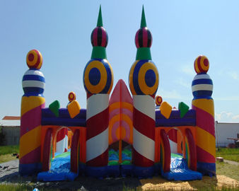 Multi Color Inflatable Amusement Park For Festival Activity / Public