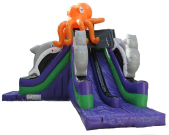 Custom Made Mega Octopus Inflatable Water Slide Pool Toboggan Pour Piscine