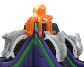 Custom Made Mega Octopus Inflatable Water Slide Pool Toboggan Pour Piscine