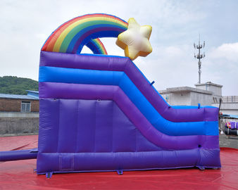 Durable PVC Inflatable Unicorn Bouncy House For Birthday Party Quadruple Stitching