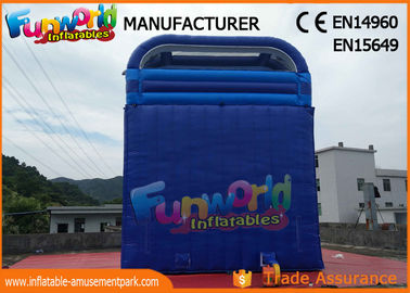 Fire Retardant Outdoor Inflatable Water Slides / Double Lane Slip And Slide