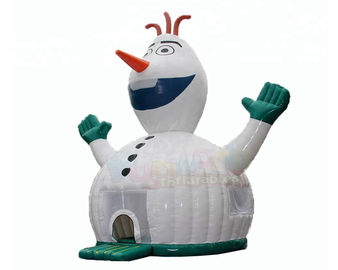 Frozen Inflatable Games Olaf Bounce House Commercial Grade  Logo Custom