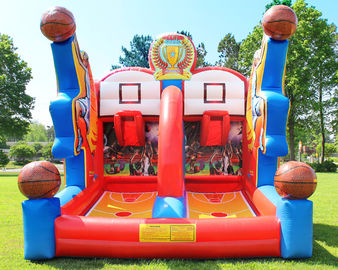 Shooting Stars Basketball Inflatable Target Bounce House Interactive Sports Structure