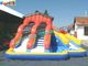 Popular Outdoor Inflatable Water Slides , Inflatable Pool Slide With CE , EN14960