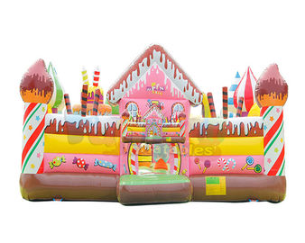 Candy House Indoor Bouncy Castle Playground Combo Games Commercial Grade