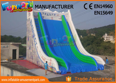 Plato Material Giant Adult Inflatable Slide / Garden Mega Everest Slide