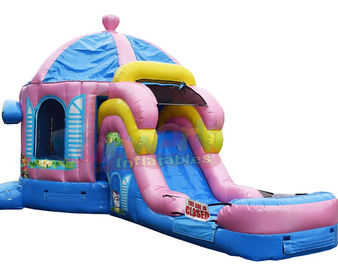 Teapot Inflatable Combo Bounce Slide Custom Made Blow Up Attractions Structures