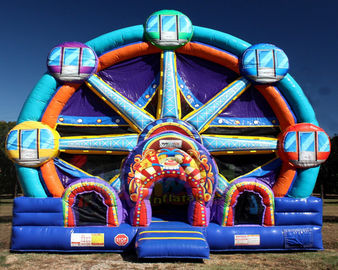 Ferris Wheel Inflatable Combo Bounce House / Commercial Jumping Castle