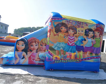 Lego  Inflatable Bouncy Castle With Slide For Girls Silk Printing