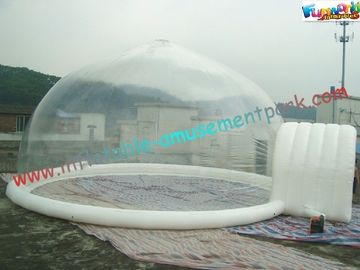 Transparent Customized Inflatable Party Tent , Durable Bubble Tent Marquee