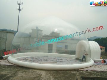 Transparent Customized Inflatable Party Tent , Durable Bubble Tent Marquee