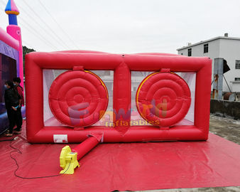 EN71 Inflatable Sports Games Carnival Inflatable Axe Throw Dart Axe Throwing Double Lane