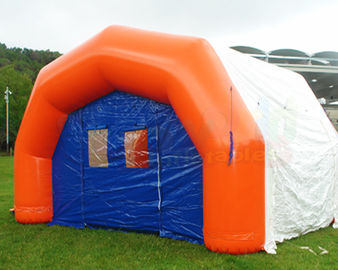 Orange Field Inflatable Medical Tent Mobile Hospital Temporary Shelter