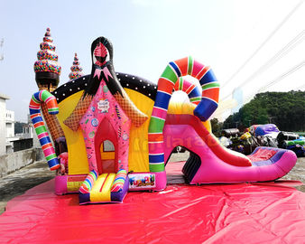 Sugar Shack Bouncy Castle Slide Inflatable Combo Bounce House For Amusement