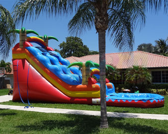 PVC Tarpaulin Water Pool Combo Commercial Inflatable Slide For Kids