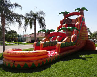 Backyard Water Park 0.55mm Commercial Bounce House Water Slide