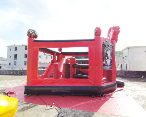 Inflatable Commercial Bouncy Castles Iron Man Jumping House