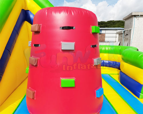 Digital Printing Minion Commercial Bouncy Castles Children Combo Slide