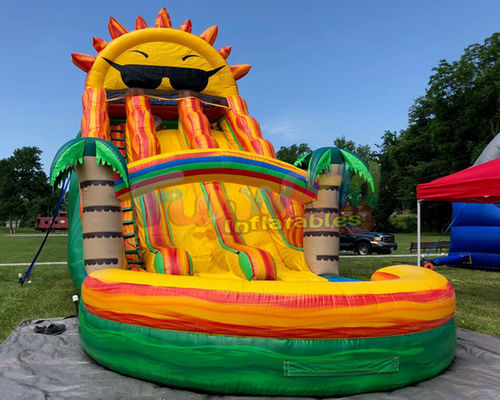 Sunshine Inflatable Water Slide Blow Up Bounce For Backyard