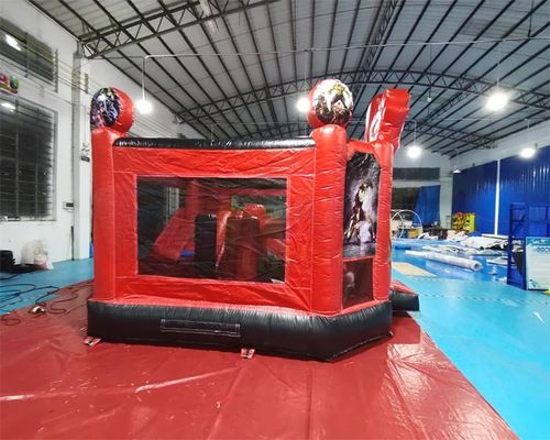 Super Hero 1000D Inflatable Bounce House Combo For School