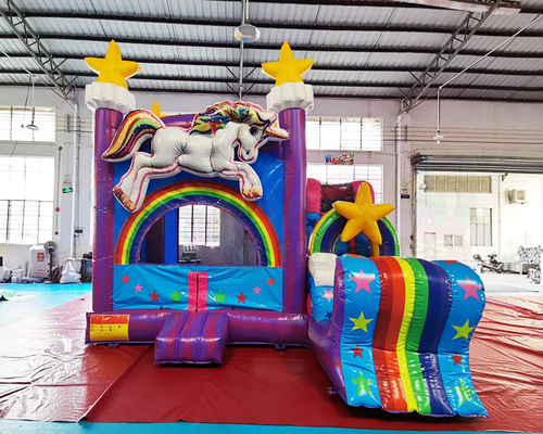 Children Unicorn Bouncy Castle Slide Inflatable Bounce House Combos