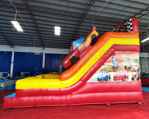 0.55mm PVC Commercial Inflatable Slide Crazy Car Bounce House