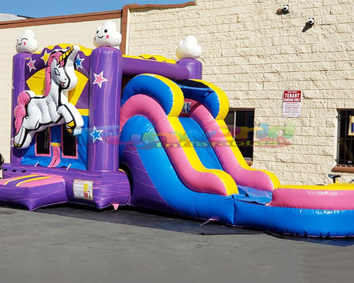 Backyard Unicorn Jumping Castles Inflatable Bounce House Water Slide