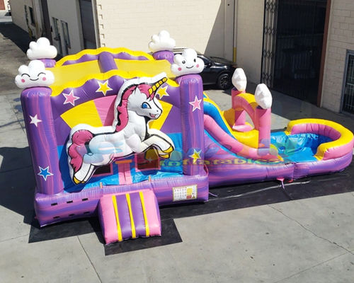 Backyard Unicorn Jumping Castles Inflatable Bounce House Water Slide