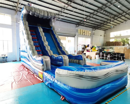 18OZ PVC Outdoor Inflatable Water Slides Kids Jumping Bouncer