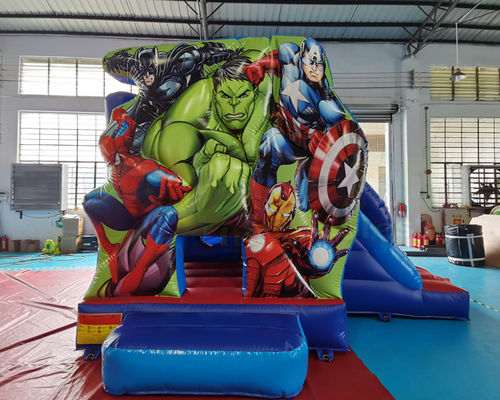 Monkey Inflatable Bouncer Slide Commercial Bounce House Combo