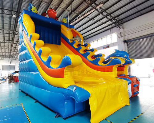 Animals 1000D Inflatable Bounce House Jumping Bouncer Slide