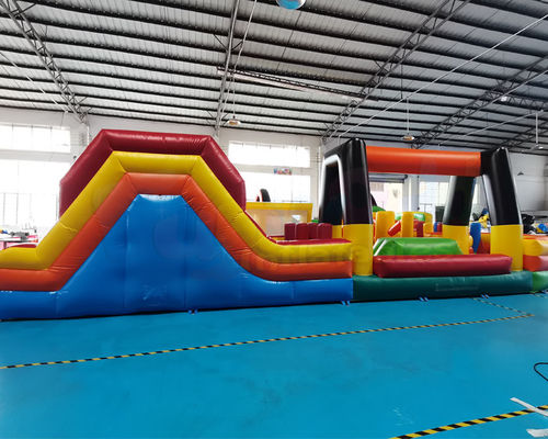 ODM 1000D Inflatables Obstacle Course Kids Bounce House Slide