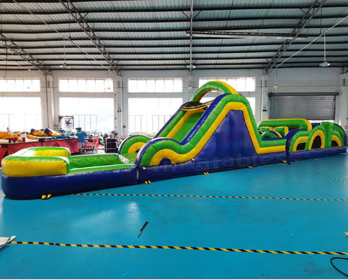 13.2X4.7X3M Inflatables Obstacle Course Adult Bounce House