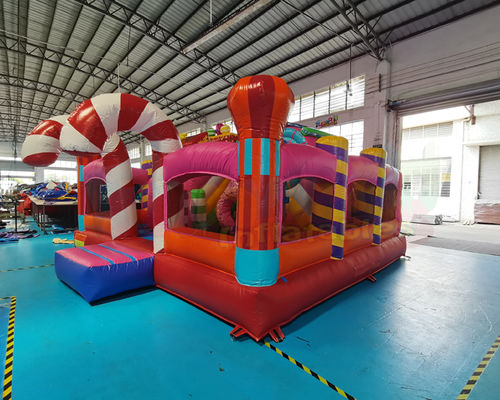 Commercial Zoo 0.55mm PVC Inflatable Bounce Houses