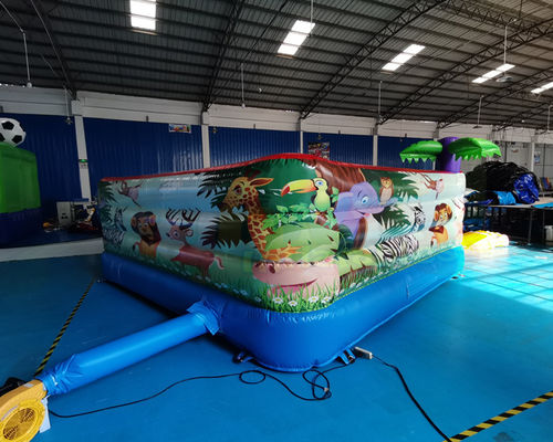 Animal Jumping Vinyl Inflatable Bounce Houses For Toddler