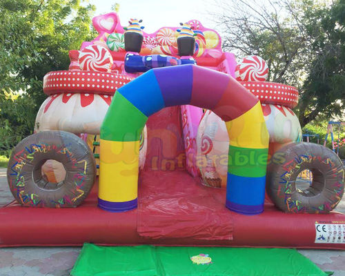 EN14960 Commercial Inflatable Slide Kids Candy Bouncy Castle