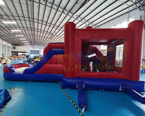 Super Hero Bounce House Combos Inflatable Water Slide