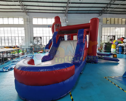 Super Hero Bounce House Combos Inflatable Water Slide