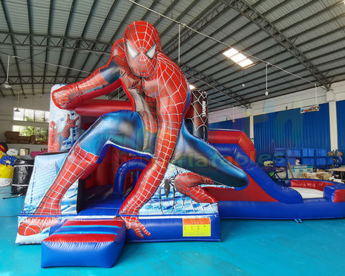 Super Hero Bounce House Combos Inflatable Water Slide