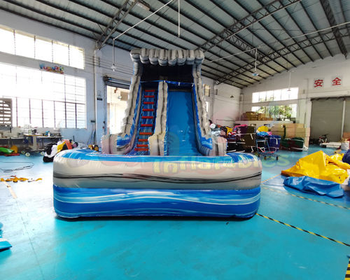 Adult Kids Playground Bouncer Inflatable Water Slide With Pool