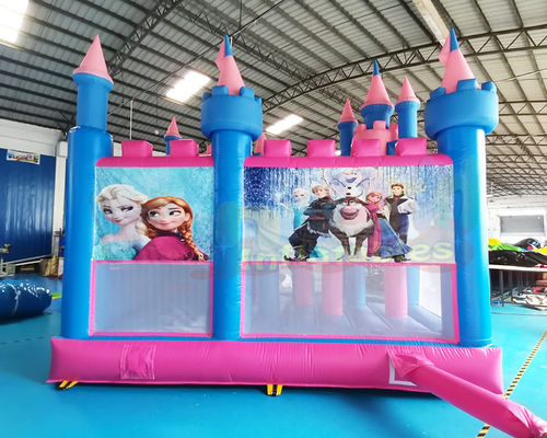 Slide Inflatable Bounce House Combos Frozen Jumping Bouncy Castle