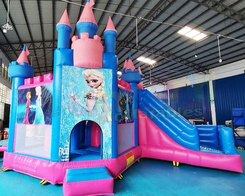 Slide Inflatable Bounce House Combos Frozen Jumping Bouncy Castle