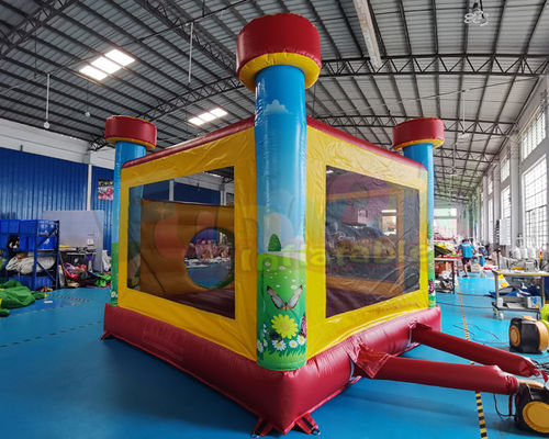 Indoor Children Plato Inflatable Bounce Houses Double Stitching